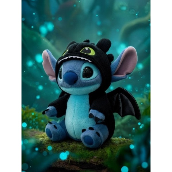 Фото - Мягкая игрушка STITCH Стич в костюме Беззубика 35 см (6928270764504)